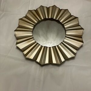Gold and Silver Radiant Wall Mirror
